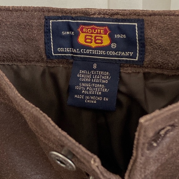 Dark Brown Genuine Suede Leather Pants🤎 - Picture 5 of 5